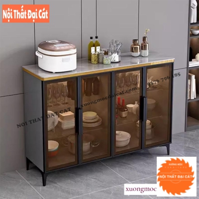 Tủ đựng chén nhỏ cánh kính cao cấp TBN094
