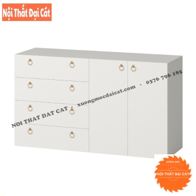 Tủ lưu trữ 2 cánh, 4 hộc kéo hiện đại TĐ061