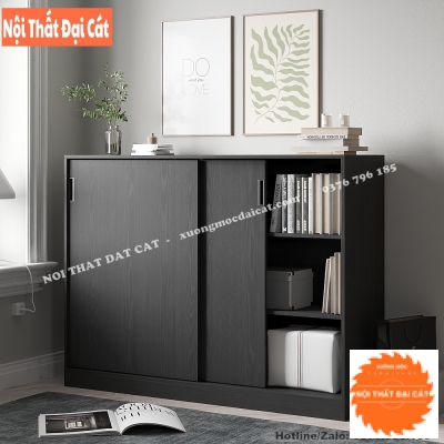 Tủ hồ sơ thấp thiết kế cửa lùa THST049