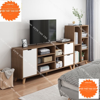 Kệ tivi hiện đại bằng gỗ tiện dụng KTV259