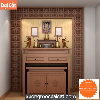 Bàn thờ gia đình bằng gỗ BT011