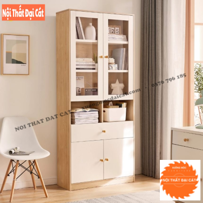 Tủ sách trang trí hiện đại KS222