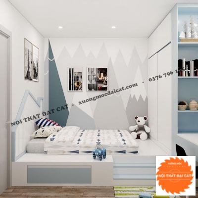 Giường ngủ cho bé dễ thương GTE029
