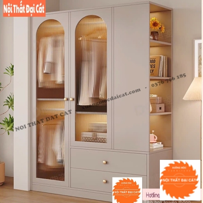 Tủ áo quần gỗ thiết kế sang trọng, hiện đại TA477