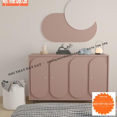 Tủ lưu trữ đồ, trang trí 4 cánh hiện đại TĐ068