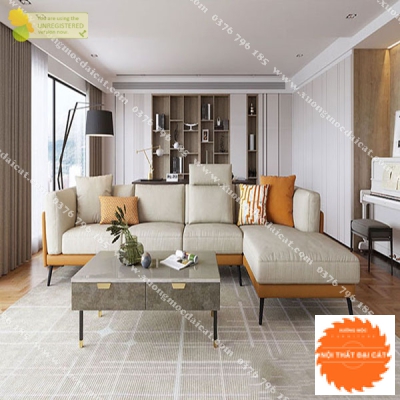 Ghế sofa góc L thiết kế sang trọng