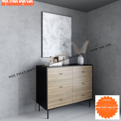 Tủ để đồ, tủ trang trí 6 hộc kéo TĐ070