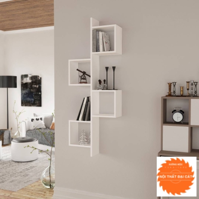 Kệ trang trí gỗ công nghiệp treo tường KTT094