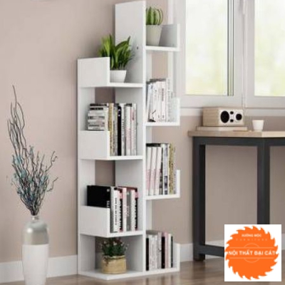 Kệ sách bằng gỗ phong cách hiện đại KS089