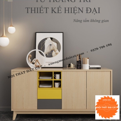 Tủ trang trí thiết kế hiện đại TĐ091