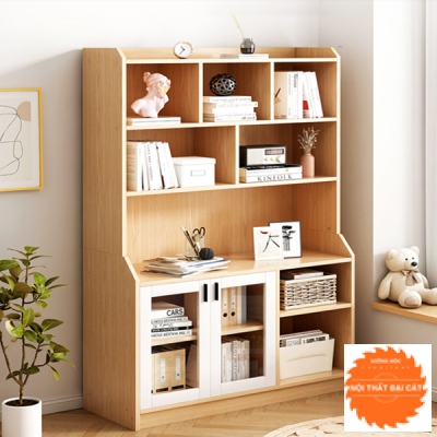 Kệ sách gỗ kết cấu đẹp KS106