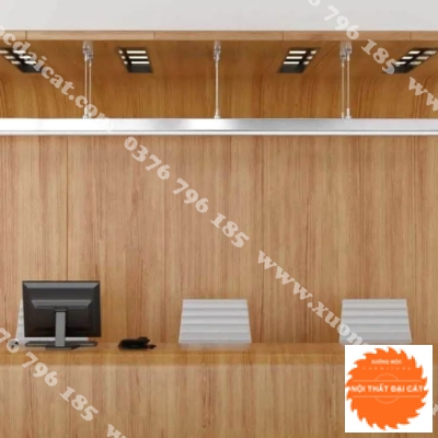 Vách logo cho quầy lễ tân MS0030