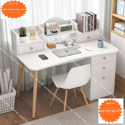Bàn học kệ sách nhỏ thiết kế đơn giản BH042