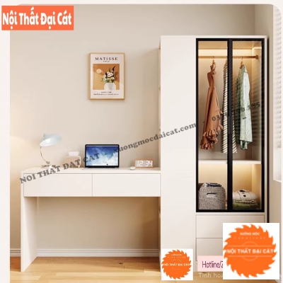 Tủ áo quần kết hợp bàn làm việc TA478