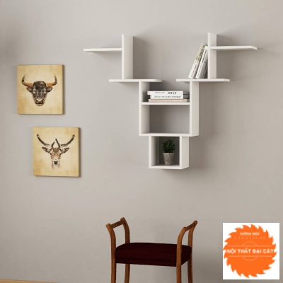 Kệ trang trí treo tường độc đáo KTT096