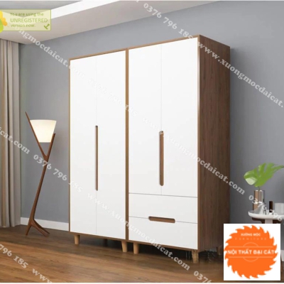 Tủ áo quần gỗ phong cách đẹp TA203