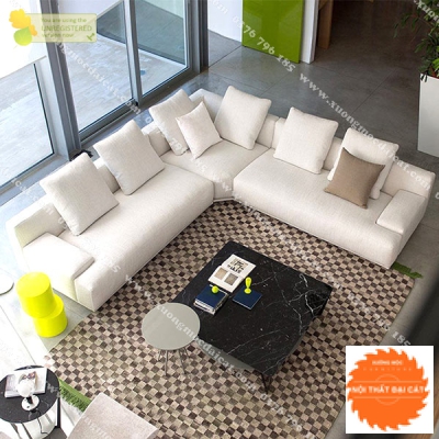 Ghế sofa đẹp thiết kế góc L hiện đại 