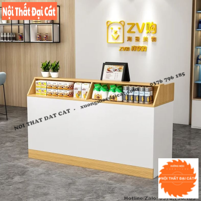 Quầy thu ngân gỗ MDF hiện đại QTN040