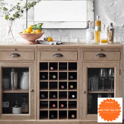Tủ rượu dáng thấp cho căn hộ TR006