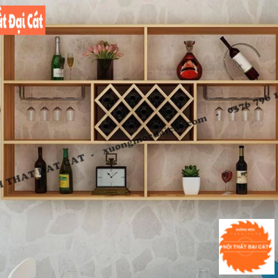 Kệ rượu thiết kế đơn giản đẹp TR070