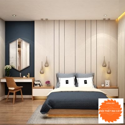 Vách ốp đầu giường gỗ VOĐG007