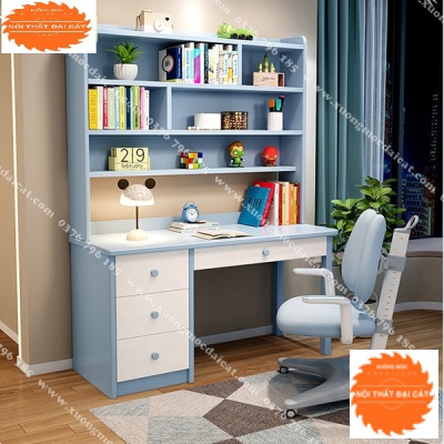 Bàn học kệ sách nhiều ngăn BH043