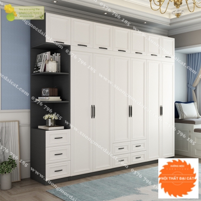 Tủ áo quần gỗ phong cách sang trọng TA205