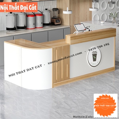 Quầy bar gỗ cho quán cafe QB001