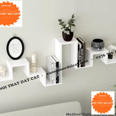 Kệ trang trí treo tường đẹp KTT113