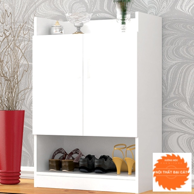 Tủ giày tone trắng cho căn hộ TG077