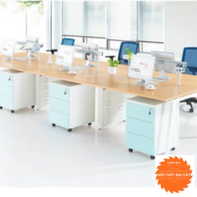 Bàn nhân viên kèm tab để đồ 