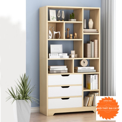 Kệ sách thiết kế 3 hộc kéo KS081