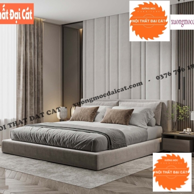 Giường bọc nệm cao cấp GBN013