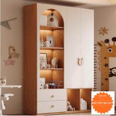 Tủ áo quần trẻ em bằng gỗ công nghiệp TTE071