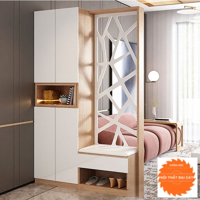 Tủ giày thiết kế ngăn phòng khách TG082