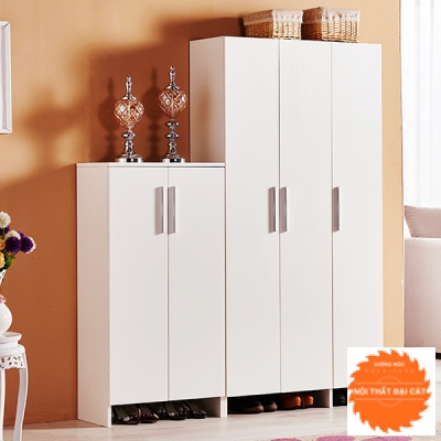 Tủ giày cao tone trắng TG089