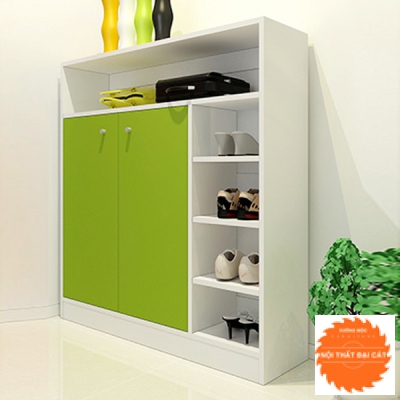 Tủ giày tone xanh lá đẹp TG091