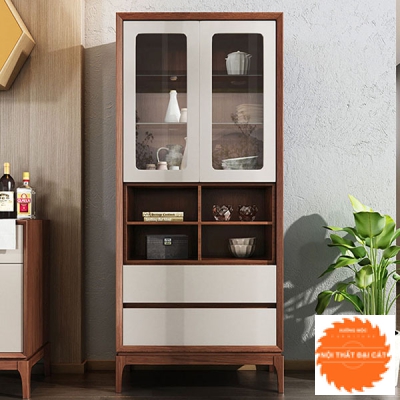 Tủ rượu lộng kính dáng cao TR030