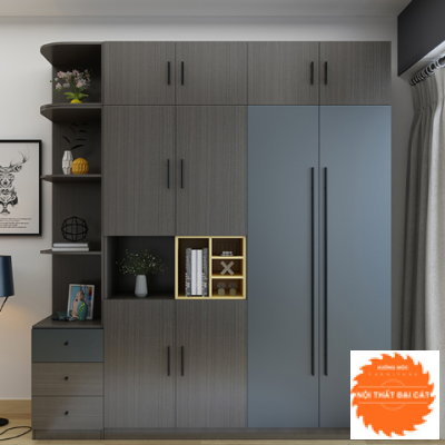 Tủ áo quần gỗ thiết kế hiện đại TA165