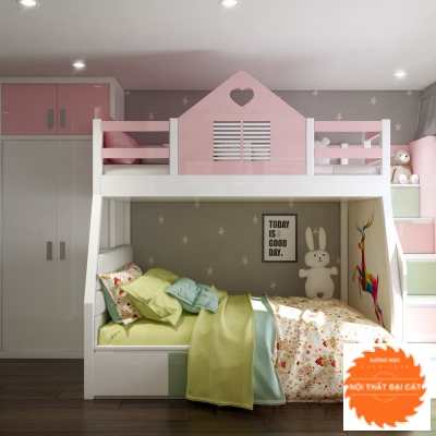 Giường tầng 2 màu cho bé GT005
