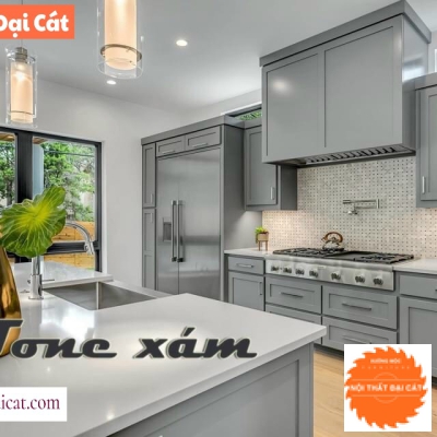 Tủ bếp tone xám TB0030