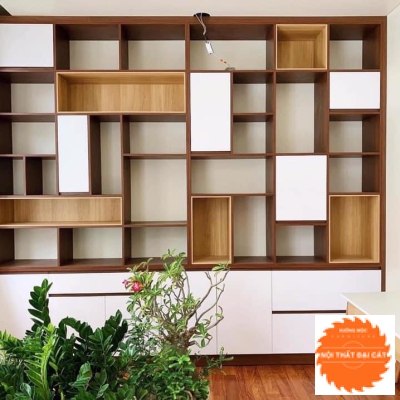 Kệ sách kết tủ thấp cánh kín KS005