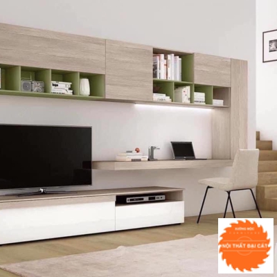 Kệ tivi kết hợp bàn làm việc KKH001