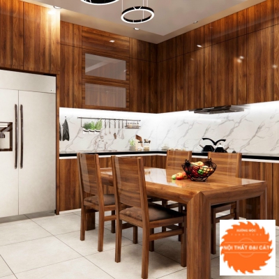 Tủ bếp tông đậm TB0031