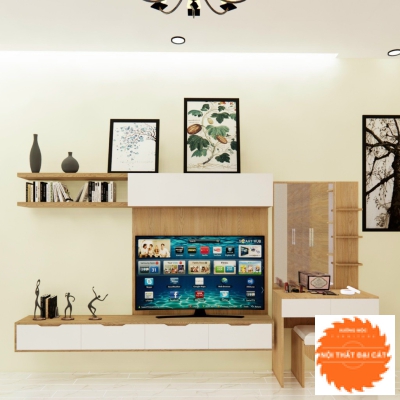Kệ tivi kết hợp bàn trang điểm KKH002