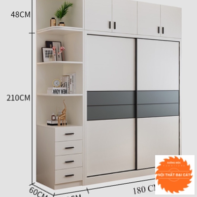 Tủ áo quần cửa lùa hiện đại TA029