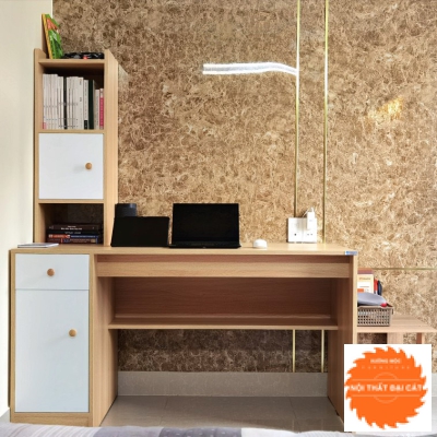 Bàn học kết hợp kệ sách MS024