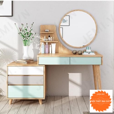 Bàn trang điểm gương tròn đẹp BTĐ014