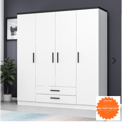 Tủ quần áo gỗ 4 cánh 1m6 TA036