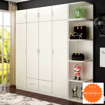 Tủ áo quần kèm kệ để trang trí TA044